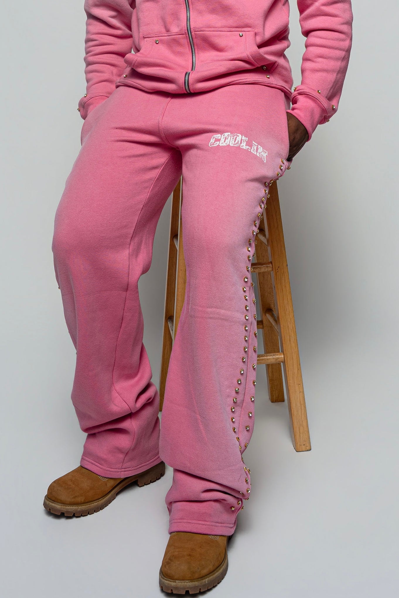Coolin Diamond Sweatpants Pink